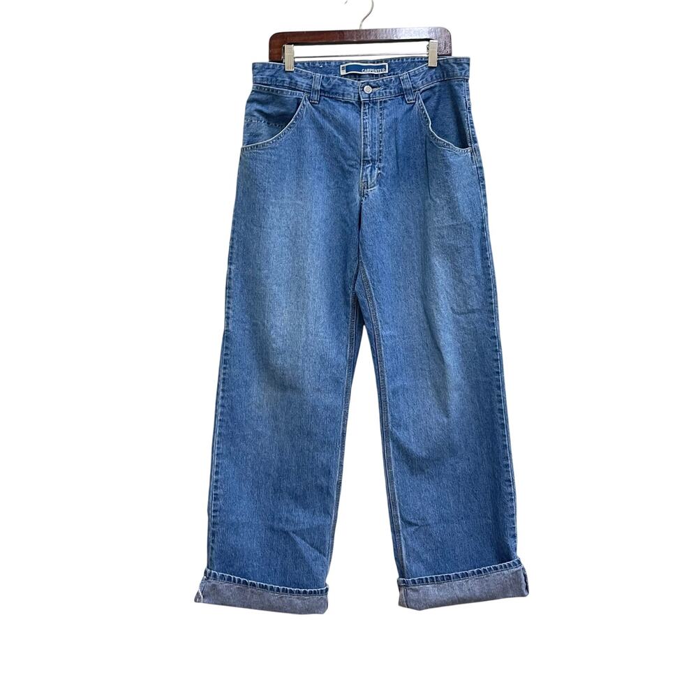 Vintage GAP Carpenter Jeans 100% Cotton Wide Leg Jeans Men's/Unisex Size 34x34